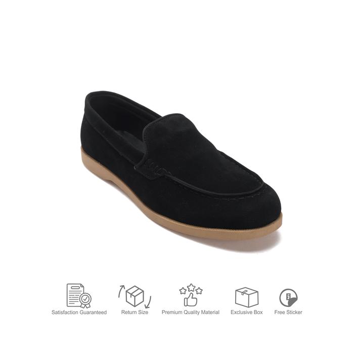Gambar Jack Footwear - Sepatu Slip on Pria | Sepatu Loafers Pria Axelle Black - 39 dari jackfootwear Kota Bandung Tokopedia