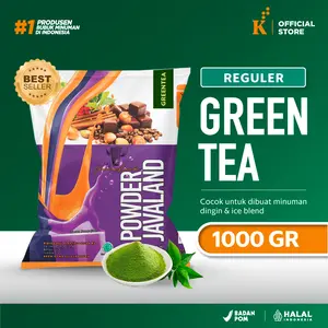 Bubuk Minuman Bubble Powder Drink Green Tea ORIGINAL Javaland 1kg
