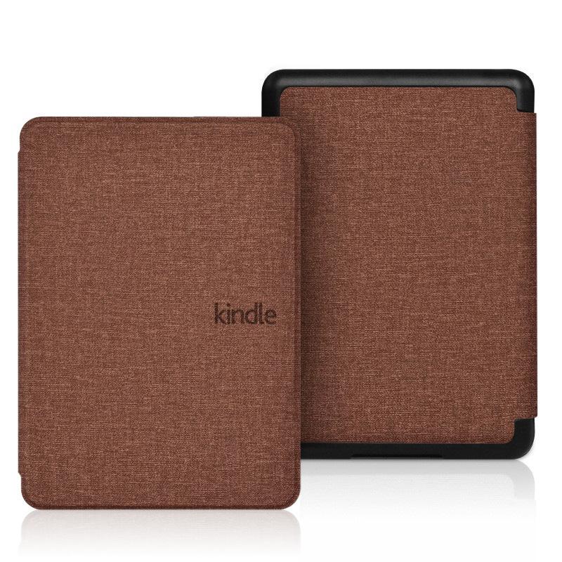 Kindle 2024 Paperwhite Gen 12th & Basic Cover Case Denim Fabric Leather Both Sides & Transparent
