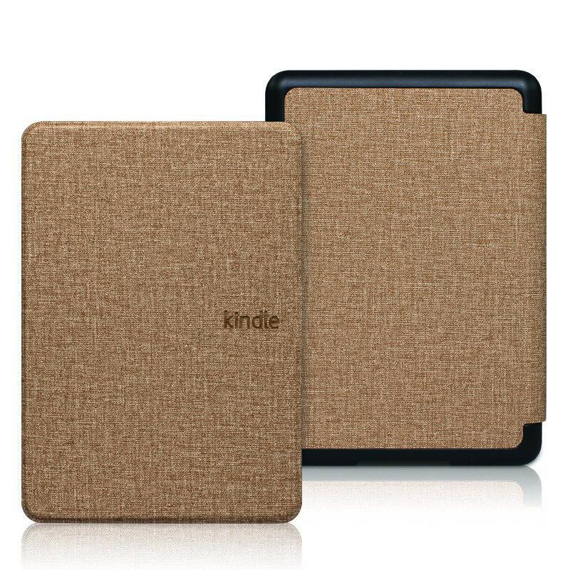Kindle 2024 Paperwhite Gen 12th & Basic Cover Case Denim Fabric Leather Both Sides & Transparent