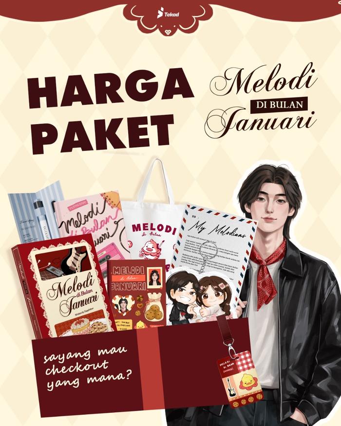 Gambar PRE ORDER - Buku Novel - Melodi di Bulan Januari - Yuppielove - Tekad - Bumifiksi dari Bumifiksimedan001 Kota Medan Tokopedia
