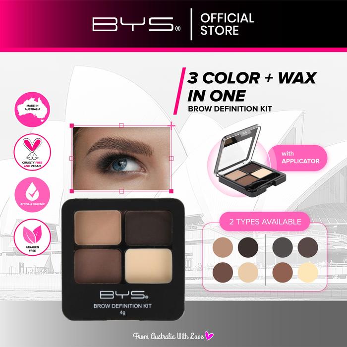 Gambar BYS Brow Definition Kit 02 Pow Brows dari BYS Cosmetics ID Kota Administrasi Jakarta Selatan Tokopedia