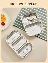 Gambar HELIDFANDA Stainless Steel Tray Plate Piring Sekat Anak - G22062 - 3SEKAT-HEHEBEAR dari HELIDFANDA INDONESIA Kota Administrasi Jakarta Utara 3 Tokopedia