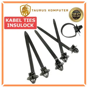 Kabel Ties Insulock Pengikat Klip Panah Klem Kabel Body Mobil Motor Standar Otomotif Hitam Nylon