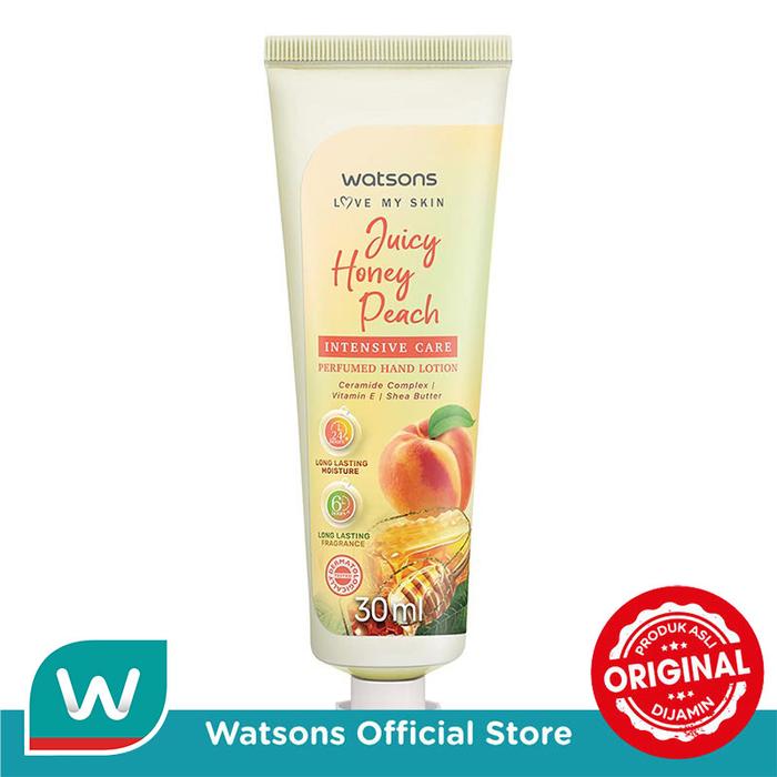Gambar Watsons Juicy Honey Peach Intensive Care Perfurmed Hand Lotion 30ml dari Watsons Indonesia Official Store Kab. Tangerang Tokopedia