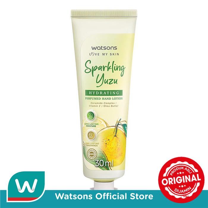 Gambar Watsons Sparkling Yuzu Hydrating Perfumed Hand Lotion 30ml dari Watsons Indonesia Official Store Kab. Tangerang Tokopedia
