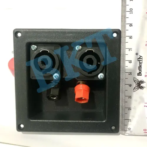 TERMINAL BOX SPEAKER BIDING & 2 SOKET SPIKON (TERMINAL 2 IN 1)