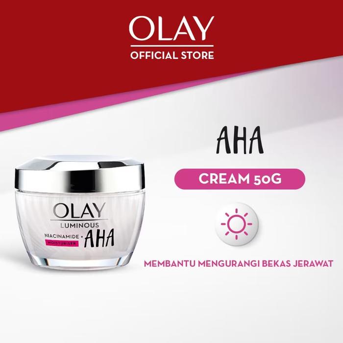Gambar OLAY LUMINOUS NIACINAMIDE AHA MOISTURIZER 50GR dari YuliaKosmetikSemarang Kota Semarang Tokopedia