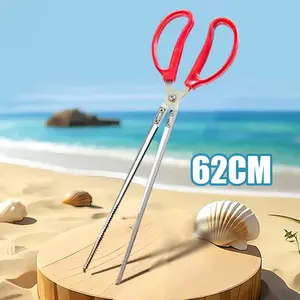 Seafood Capitan Ikan Gunting Jepit Penjepit Belut Jepitan Serbaguna Kepiting Udang Panjang Tongs