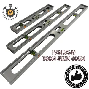 WATERPASS BESI ALUMINIUM CAP ANCHOR JANGKAR 30 45 60CM BAGUS AKURAT PENGUKUR KEMIRINGAN WATERPAS TUKANG