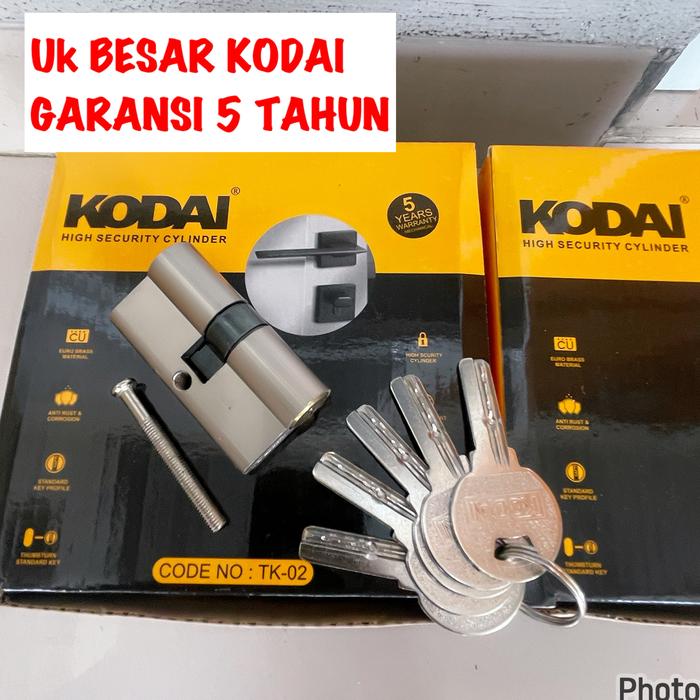 Gambar sale promo cilinder kunci 60 mm bisa smua merk kunci pintu grnsi 1 th dari Azzam kunci Kota Tangerang Selatan Tokopedia