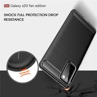 Gambar READY!!! Case Brushed Samsung Galaxy S20 FE Softcase Armor Carbon - Hitam dari jayakarta aksesoris handphone Kota Administrasi Jakarta Utara 4 Tokopedia