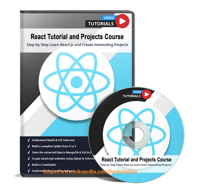 Jual VIDEO TUTORIAL REACT TUTORIAL AND PROJECTS COURSE - Kab. Jombang ...
