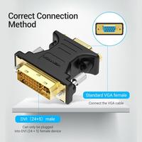 Gambar Adapter Konverter DVI-I (24+5) to VGA Konektor VGA Video Monitor - DDD Premium dari XLink Jakarta Kota Administrasi Jakarta Barat 2 Tokopedia