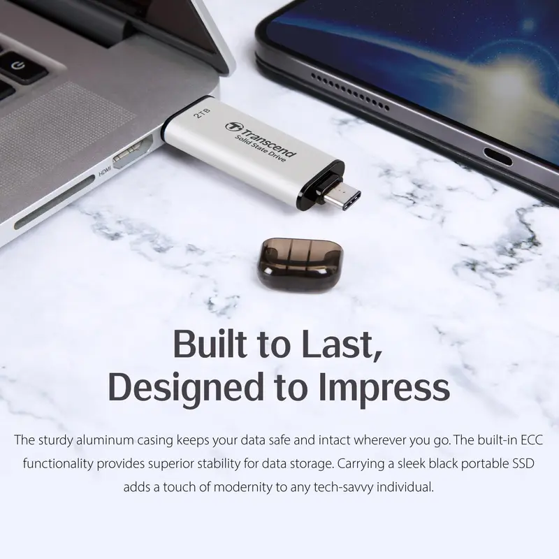 Transcend ESD310 External SSD USB 3.2 Gen 2x1 (USB 10Gbps) [C-Black / S-Silver / P-Pink] 7