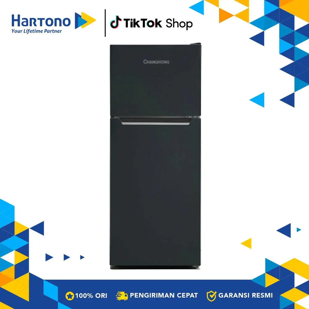 Changhong Kulkas Kecil 2 Pintu Small 2 Door CRF208(BLACK)