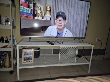 Product Review of IKEA BAGGEBO Meja TV Minimalis Putih 90x35x40 cm from Tokopedia customer review 2