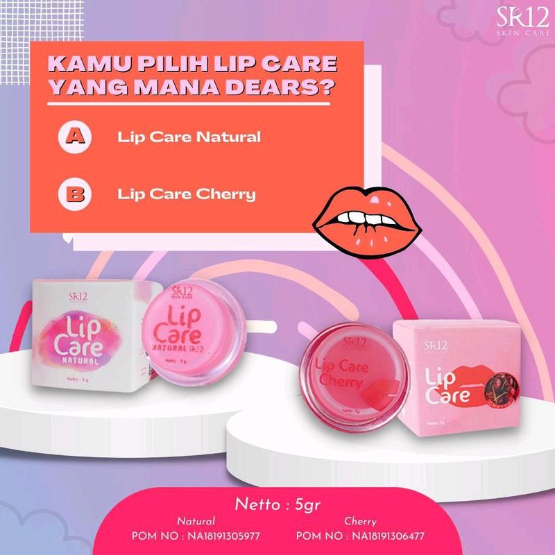 Lipcare SR12 Cherry Rahasia Bibir Plumpy dan Sehat Solusi Bibir Kering Tampilan Glass Skin Bibir Lembap dan Berkilau 6