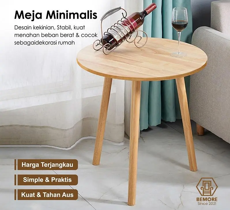 Meja Bulat Coffee meja minimalis meja kecil meja samping tempat tidur