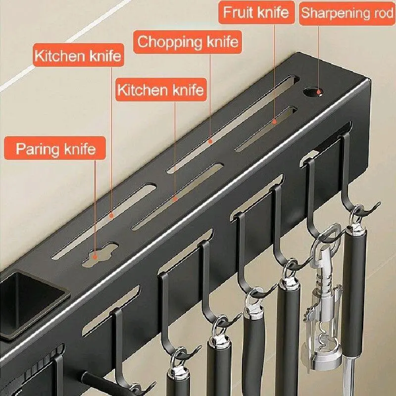 Rak dapur gantungan pisau dan alat dapur / rak gantungan alat dapur 5
