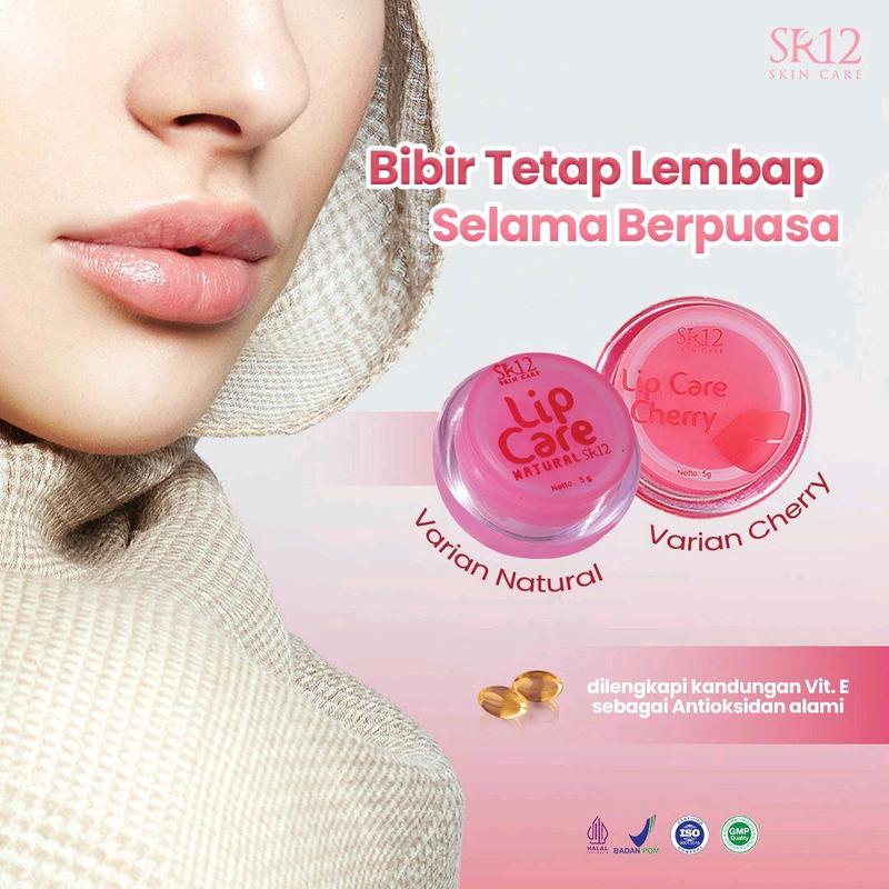 Lipcare SR12 Cherry Rahasia Bibir Plumpy dan Sehat Solusi Bibir Kering Tampilan Glass Skin Bibir Lembap dan Berkilau 3