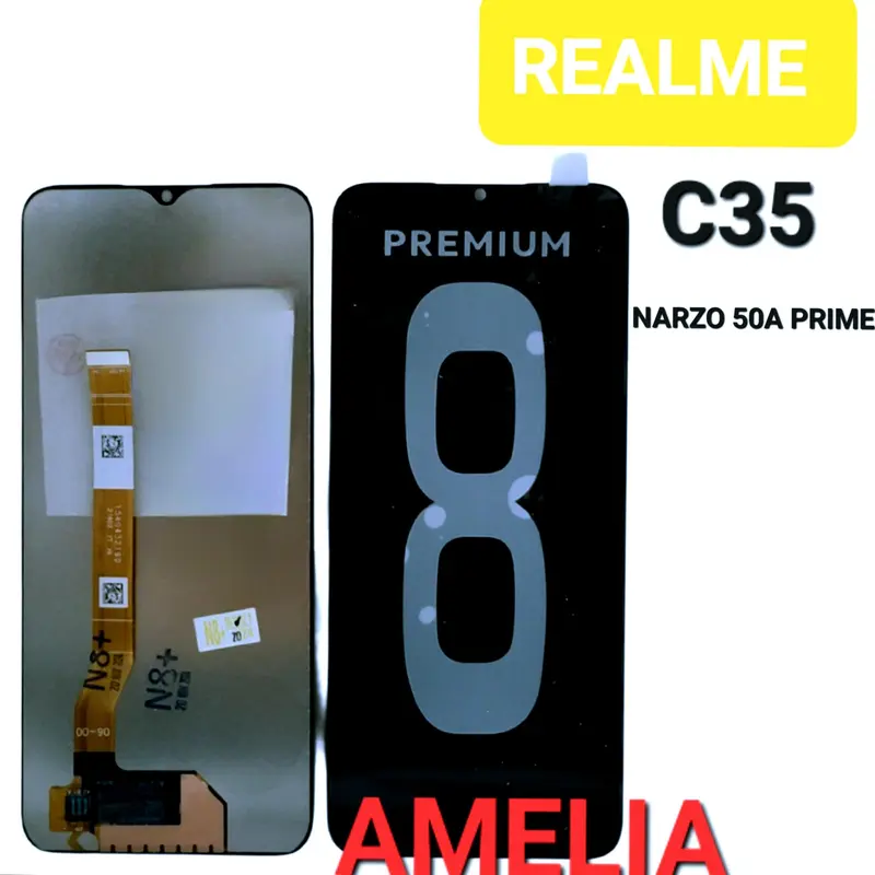 LCD UNTUK R34LMEE C35 NARZO 50A PRIME FULLSET TOUCHSCREEN 0