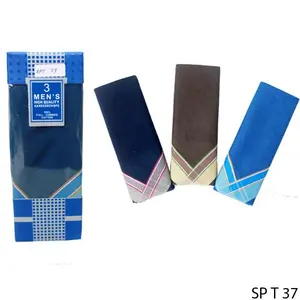 Sapu Tangan Pria Dewasa Katun Kombinasi Warna SPT 27 - Pilihan Warna Terang atau Gelap