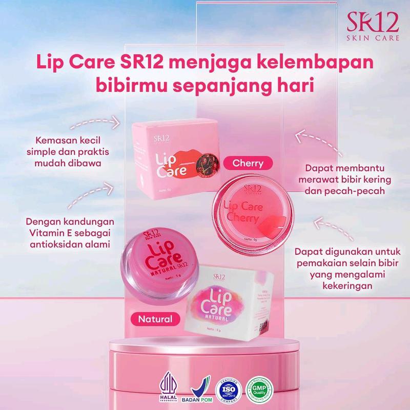 Lipcare SR12 Cherry Rahasia Bibir Plumpy dan Sehat Solusi Bibir Kering Tampilan Glass Skin Bibir Lembap dan Berkilau 5