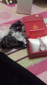 Product Review of Mirage Watch - Jam Tangan Analog Wanita Casual Silver Permata RX M Tahan Air Kaca Stainless Watches from Tokopedia customer review 0
