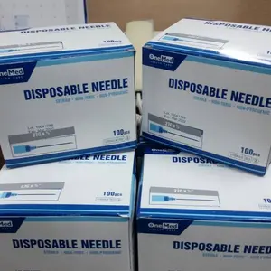 Onemed Jarum Sekali Pakai 22G 25G 27G 26G Isi 100pcs Kemasan Box Praktis dan Aman