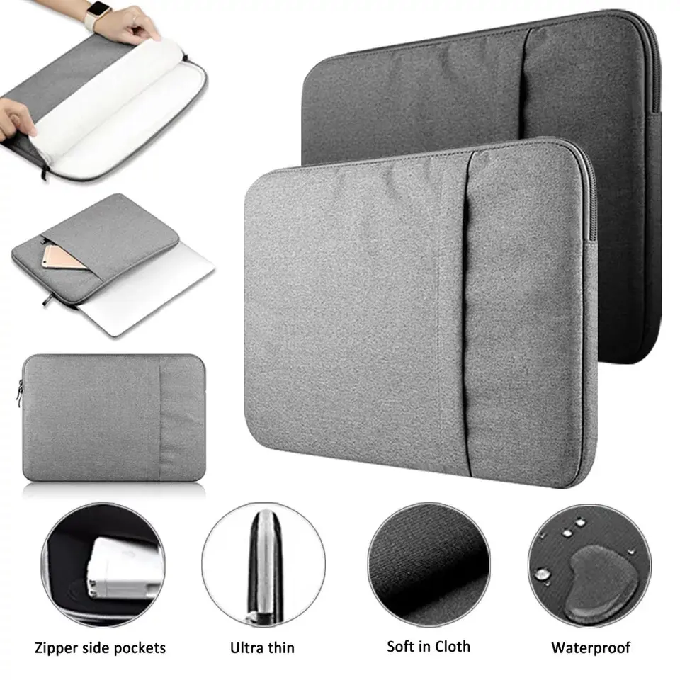 Tas Laptop / Softcase Nylon 15.6 inch Sleeve Case - Abu