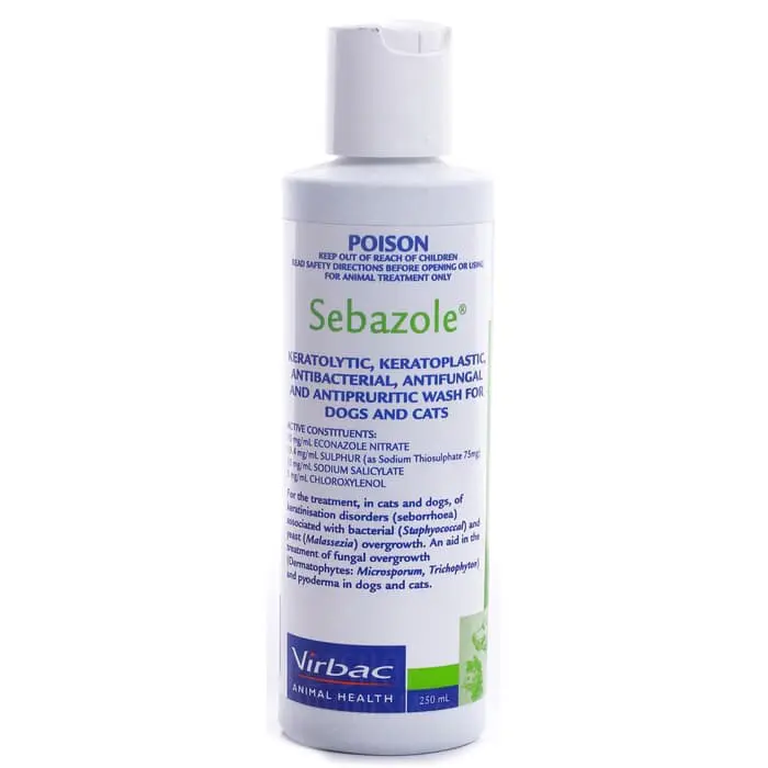 Sebazole 250ml shampoo jamur anjing kucing sampo sabun