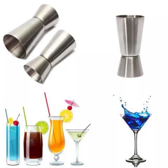 Measuring Cup Jigger Gelas Ukur Ganda 25ml / 50 ml Stainless Steel