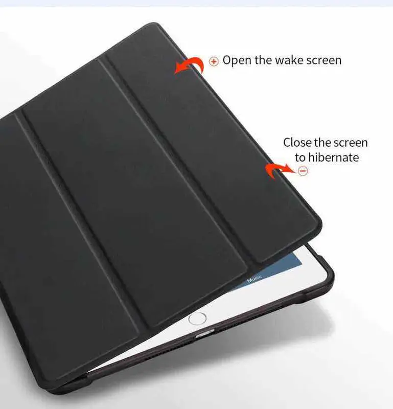 Smart Cover Case iPad 6 2018 / New iPad 2017 9.7 Pencil Holder Casing 2