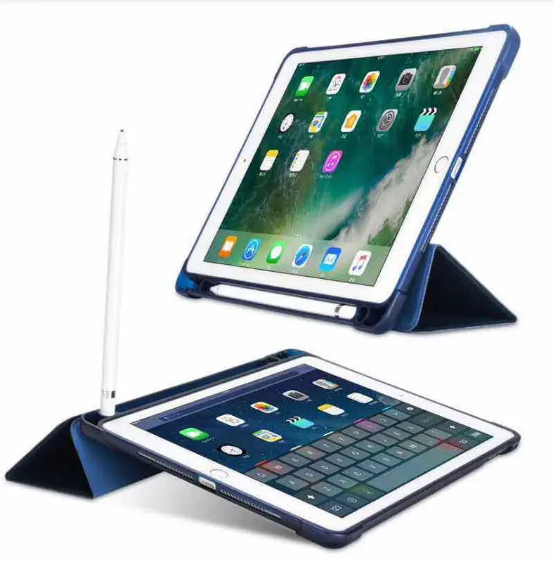 Smart Cover Case iPad 6 2018 / New iPad 2017 9.7 Pencil Holder Casing 1