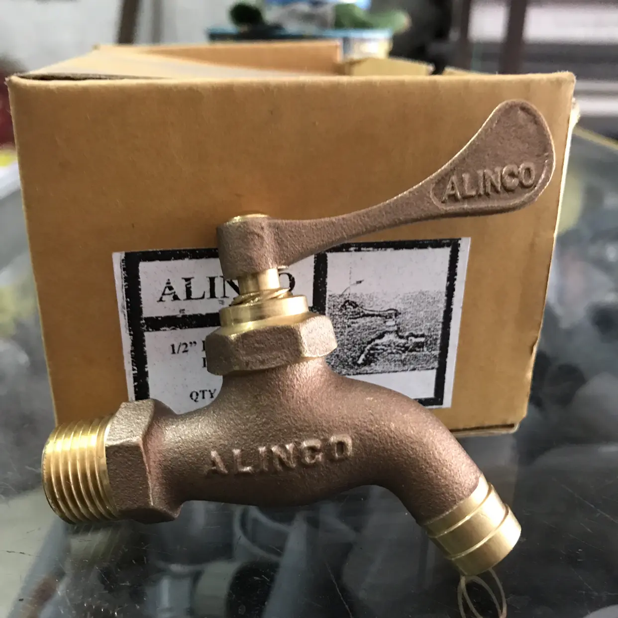 KRAN AIR KUNINGAN ALINCO 1/2” INCH DIM ASLI