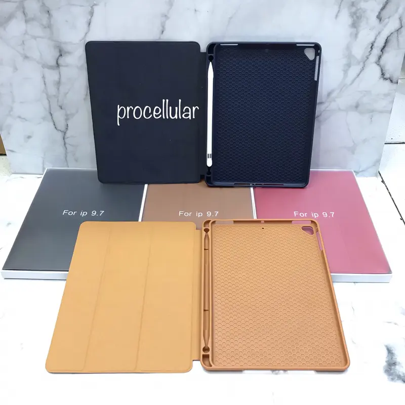 Smart Cover Case iPad 6 2018 / New iPad 2017 9.7 Pencil Holder Casing 4