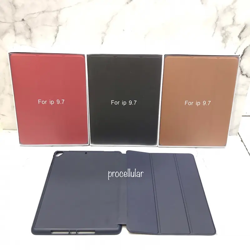 Smart Cover Case iPad 6 2018 / New iPad 2017 9.7 Pencil Holder Casing 3
