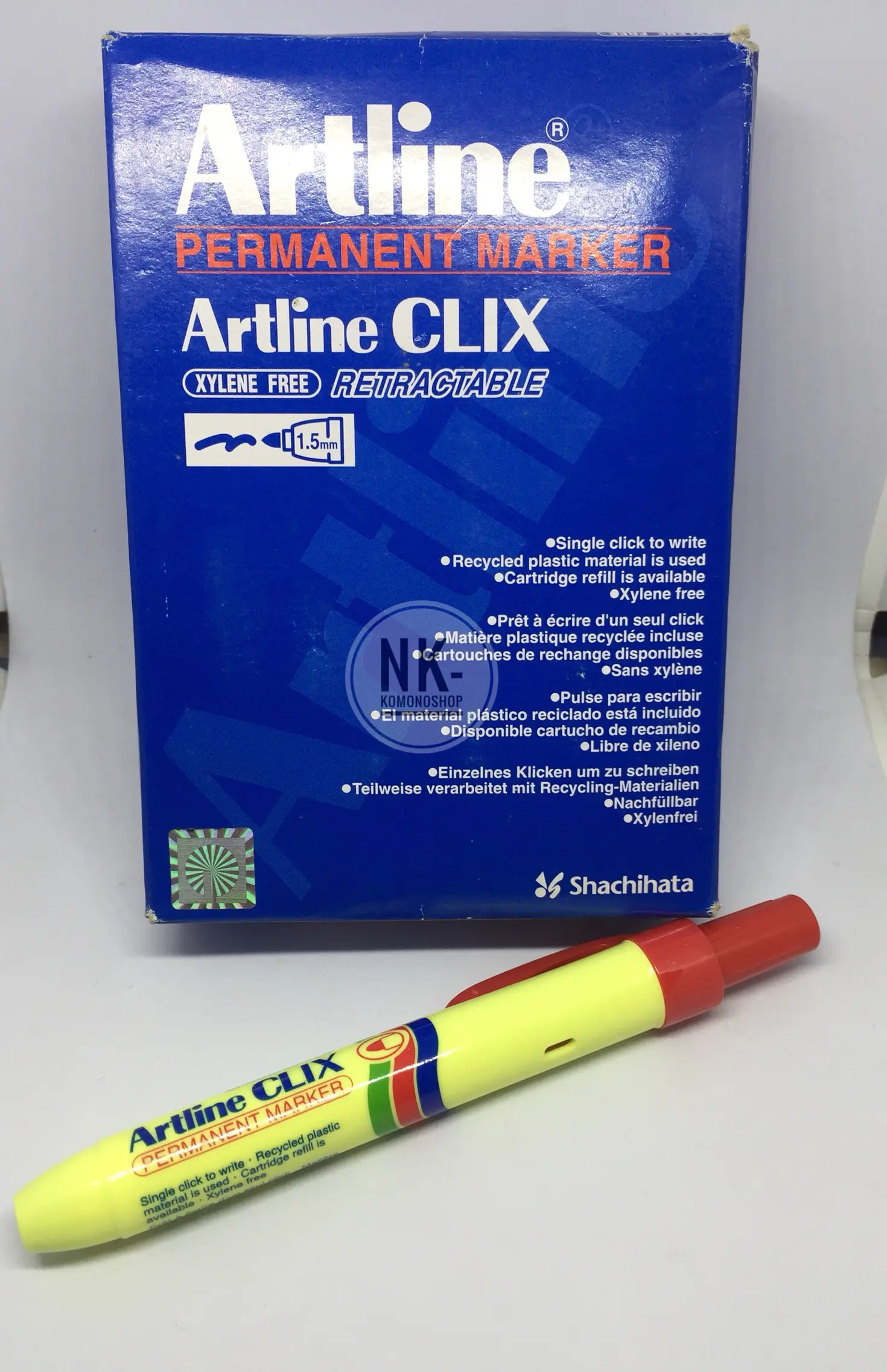 Artline Clix Permanent Marker Merah - Hijau