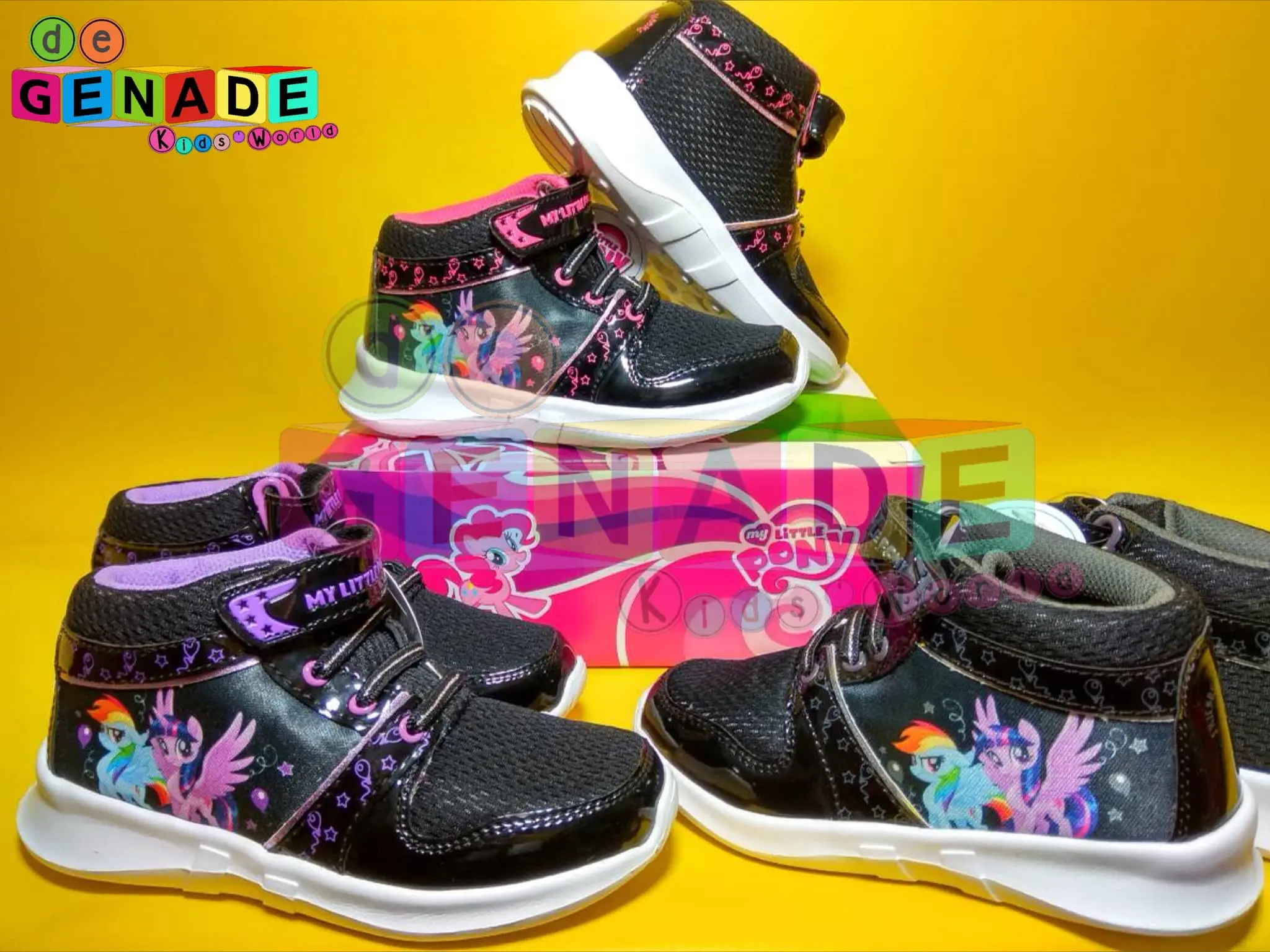 Sepatu sekolah boot anak perempuan karakter My little Pony PONY WINGS