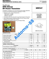 Gambar 2 Buah MRF247 1 Set Pair HFE Sama Transistor RF Power Amplifier MRF-24 dari Automa-88 Kab. Bekasi 2 Tokopedia