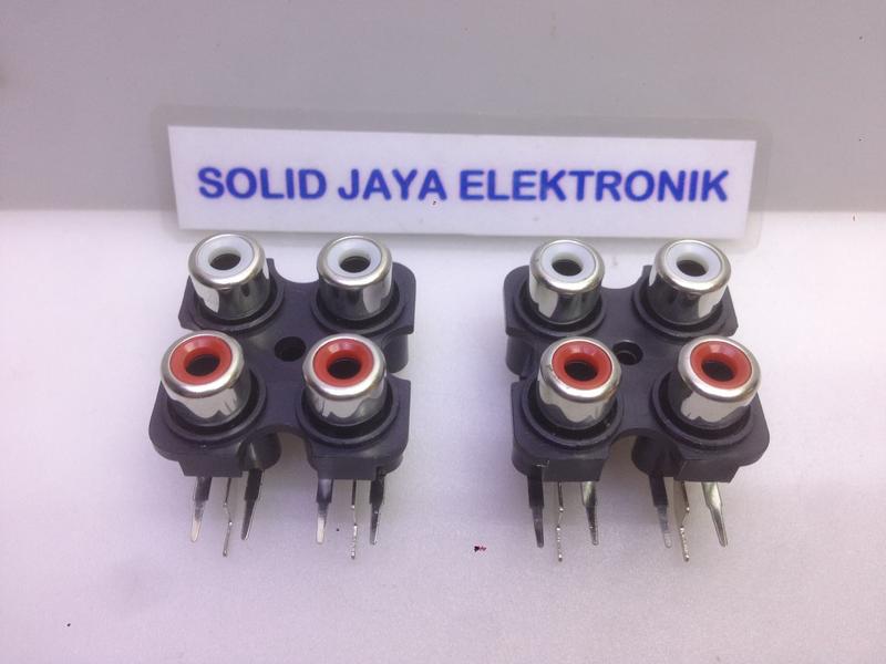 Soket RCA 4 Pin - Contra RCA 4 Pin - Terminal RCA 4 Pin - Shop | Tokopedia