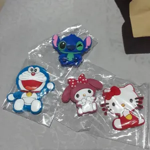 Tempelan Kulkas Karakter Kartun Dari Bahan Karet Motif Doraemon Hello Kitty Stitch Rilakkuma Baymax Chopper Dan Melody