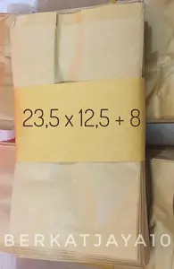 Paper Bag Kantong Kertas untuk Roti, Fried Chicken, Snack 23.5x12.5+8