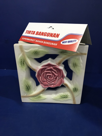Gambar TRISENSA RO 45B MAWAR LILAC 20 X 20 CM ROSTER KERAMIK LOBANG ANGIN VENTILASI KW 1 KW A Kayu - TANPA PACKING KAYU dari Tirta Bangunan Kota Depok 5 Tokopedia