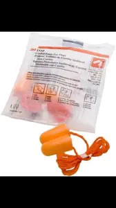 3m Earplug Disposible 1110 dengan tali sepasang