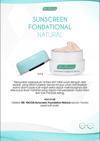 Gambar dr Faccia Sunscreen Foundation Natural (02 003 004) dari Theraskinbest Kota Administrasi Jakarta Barat 1 Tokopedia