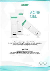 Gambar dr Faccia Acne Gel - Gel anti Jerawat (02 002 010) dari Theraskinbest Kota Administrasi Jakarta Barat 1 Tokopedia