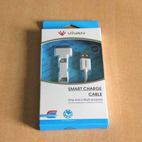 Gambar Kabel charge Vivan CA 02 - 3 in 1 / Kabel Vivan combo Cable Plastik dari Click & Go Tokopedia Kota Bandung 2 Tokopedia