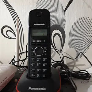 Panasonic KX-TG1611 Pesawat Telepon Wireless Rumah Kantor Bank Indihome - Hitam